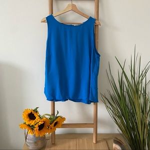 Loft Sleeveless Shirt Blue